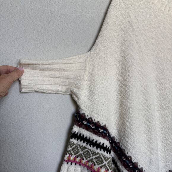 Anthropologie Sleeping on Snow Woodland Stroll poncho sweater S boho softgirl - Picture 4 of 12